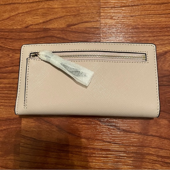 NWT Kate Spade Darcy Slim Bifold Wallet - Black & Cream - Picture 6 of 7